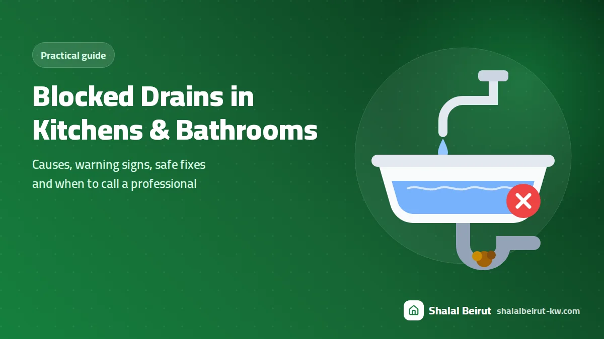 Blocked Kitchen & Bathroom Drains: Causes, Fixes and When to Call a Professional