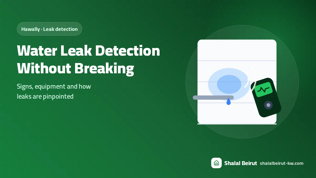Water Leak Detection Without Breaking in Hawally: Signs, Equipment and How Leaks Are Pinpointed
