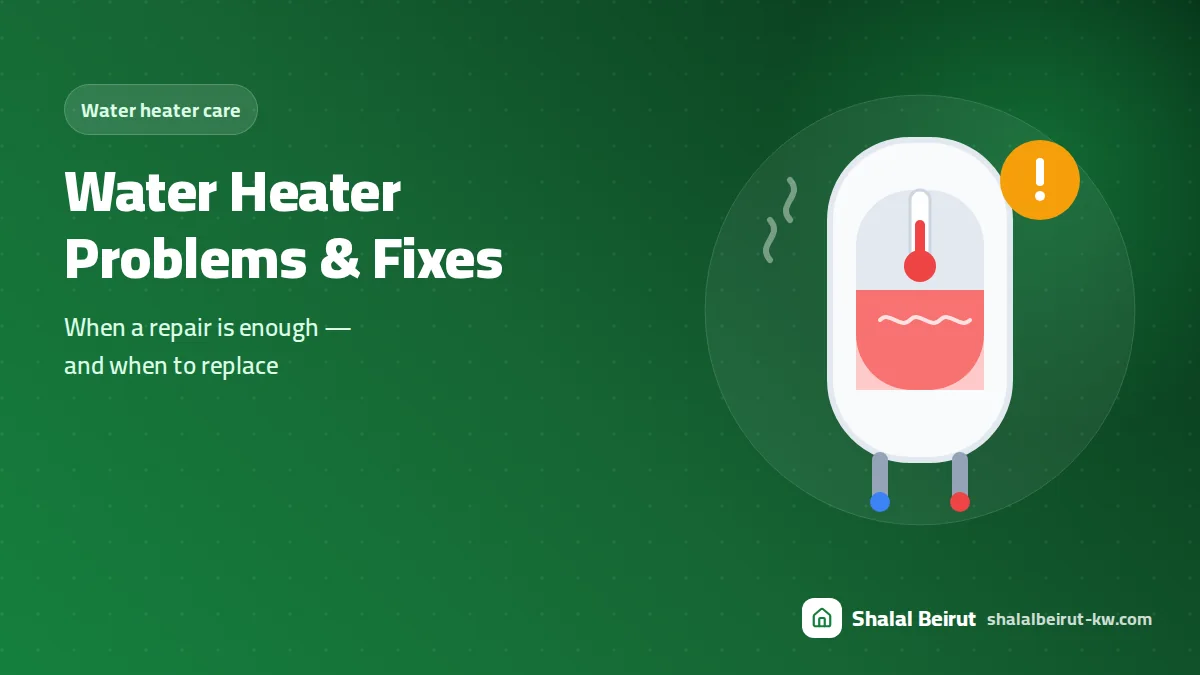 Common Water Heater Problems: Causes, Fixes, and When to Repair or Replace